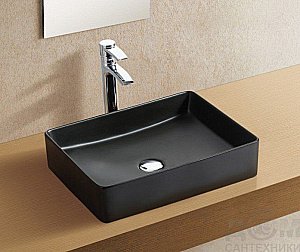 Раковина накладная CeramaLux NC 47 9103MB черная матовая купить в интернет-магазине Sanbest
