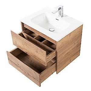 Тумба с раковиной BelBagno KRAFT 60 2C-SO/BB600ETL Rovere Tabacco для ванной в интернет-магазине Sanbest