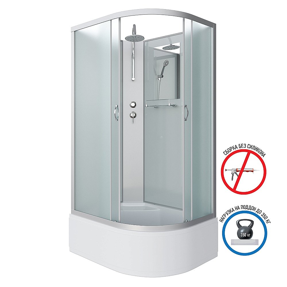 Душевая кабина Niagara Classic NG-2310-14BKT 120х80 купить в интернет-магазине Sanbest