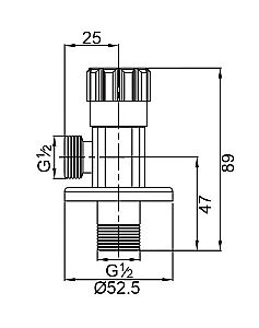 Кран угловой Veragio SBORTIS VR.SBR-8223.CR купить в интернет-магазине сантехники Sanbest