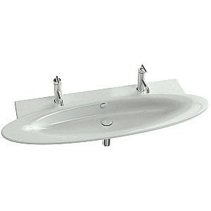 Тумба с раковиной Jacob Delafon PRESQU'ILE EB1101 130 EB1101-N21+E4445-00 серая для ванной в интернет-магазине Sanbest