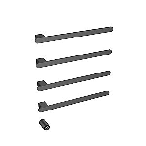 Полотенцесушитель электрический Vincea VTD-2H2GM вороненая сталь, таймер купить в интернет-магазине сантехники Sanbest