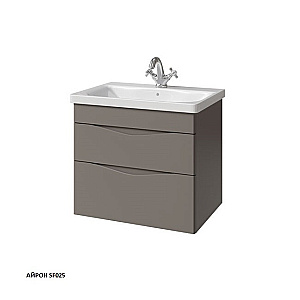 Тумба с раковиной Caprigo Lento 65 два ящика, цвет на выбор для ванной в интернет-магазине Sanbest