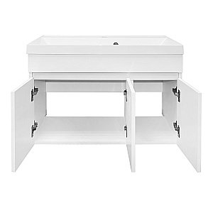 Тумба с раковиной подвесная Loranto Serenada CS00096756 80 белая для ванной в интернет-магазине Sanbest