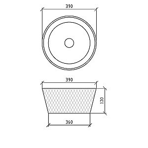 Раковина хрустальная Armadi Art Monaco 39 817-G золото купить в интернет-магазине Sanbest