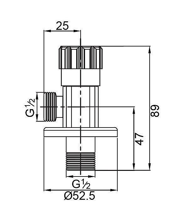 Кран угловой Veragio SBORTIS VR.SBR-8223.CR купить в интернет-магазине сантехники Sanbest