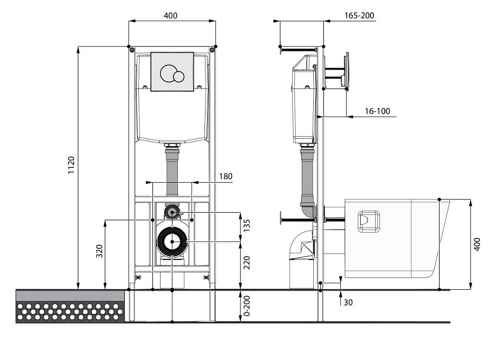 Унитаз Santek Лайн 1.WH50.1.729 купить в интернет-магазине Sanbest