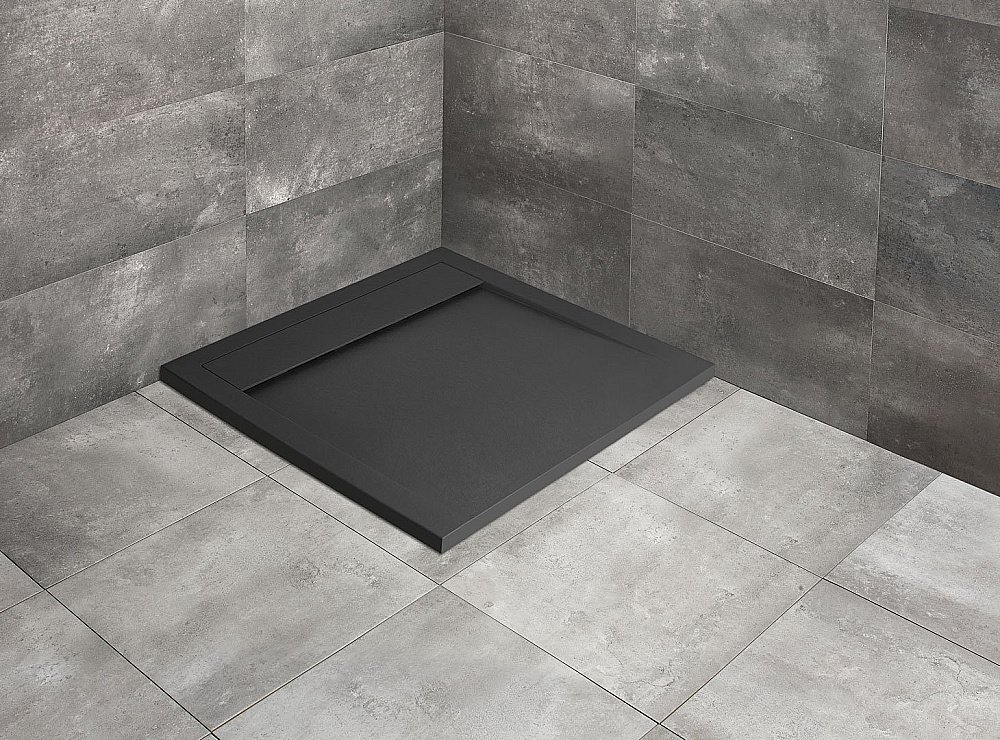 Душевой поддон Radaway Teos C antracite HTC100100-64 100x100 серый купить в интернет-магазине Sanbest