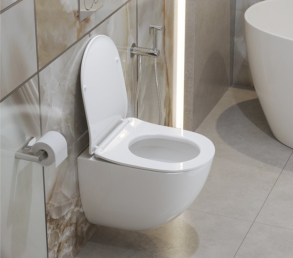 Унитаз подвесной BelBagno AMANDA-TOR BB051CH-TOR-FC безободковый, слив-торнадо
 купить в интернет-магазине Sanbest