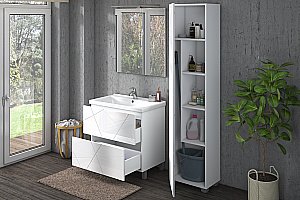 Пенал напольный VIGO Geometry pn.GEO.45 для ванной в интернет-магазине сантехники Sanbest