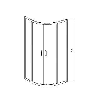 Душевой уголок Vincea ALPHA VSQ-3AL900MT 90x90 стекло текстурное/профиль хром купить в интернет-магазине Sanbest