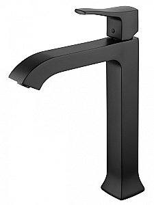 Смеситель для раковины высокий WONZON & WOGHAND FLEX, Черный матовый (WW-88019072-MB) купить в интернет-магазине сантехники Sanbest