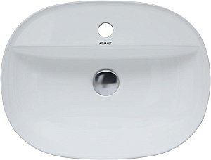 Раковина накладная Aquanet Lake-2 50 211287 белая купить в интернет-магазине Sanbest
