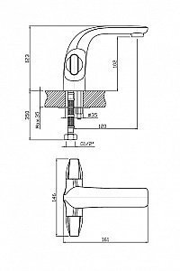 Смеситель для раковины Orange Lotos M32-021cr купить в интернет-магазине сантехники Sanbest