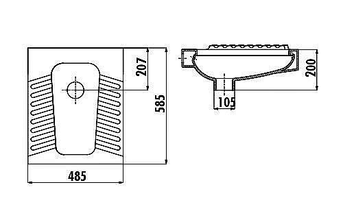 Чаша Генуя CREAVIT TP570 купить в интернет-магазине Sanbest