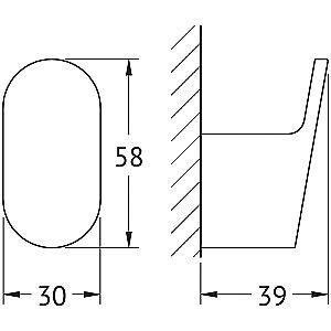 Крючок Artwelle Schwarz 7715 черный купить в интернет-магазине сантехники Sanbest