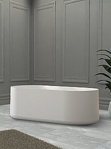 Ванна из искусственного камня ABBER Stein AS9607 170х75 белая матовая купить в интернет-магазине Sanbest