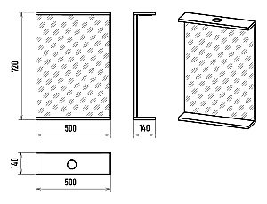 Зеркало Misty Енисей 50 Э-Ени02050-011 в ванную от интернет-магазине сантехники Sanbest