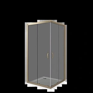 Душевой уголок Good Door JAZZ CR-90-B-BR стекло тонированное/профиль бронза купить в интернет-магазине Sanbest