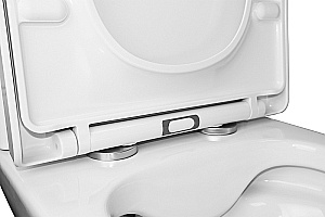 Унитаз напольный Azario Blaise AZ-55-1 белый, безободковый, с бачком, с крышкой микролифт купить в интернет-магазине Sanbest