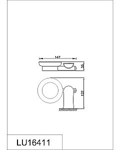 Мыльница Rush Luson LU16411 купить в интернет-магазине сантехники Sanbest