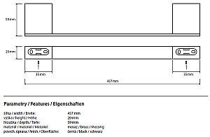 Полотенцедержатель Bemeta Nero 135004040 купить в интернет-магазине сантехники Sanbest