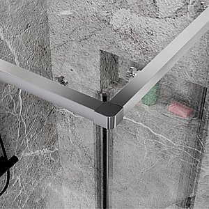 Душевой уголок Esbano SURF ESOGS128PSC 120х80 стекло прозрачное/профиль хром купить в интернет-магазине Sanbest