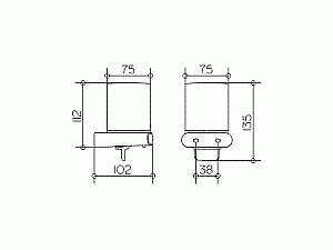 Диспенсер с держателем KEUCO Elegance New купить в интернет-магазине сантехники Sanbest
