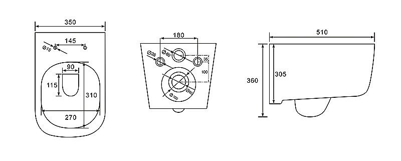 Унитаз с инсталляцией Aquatek Дива SET AQUATEK ДИВА белый, с крышкой микролифт, безободковый купить в интернет-магазине Sanbest