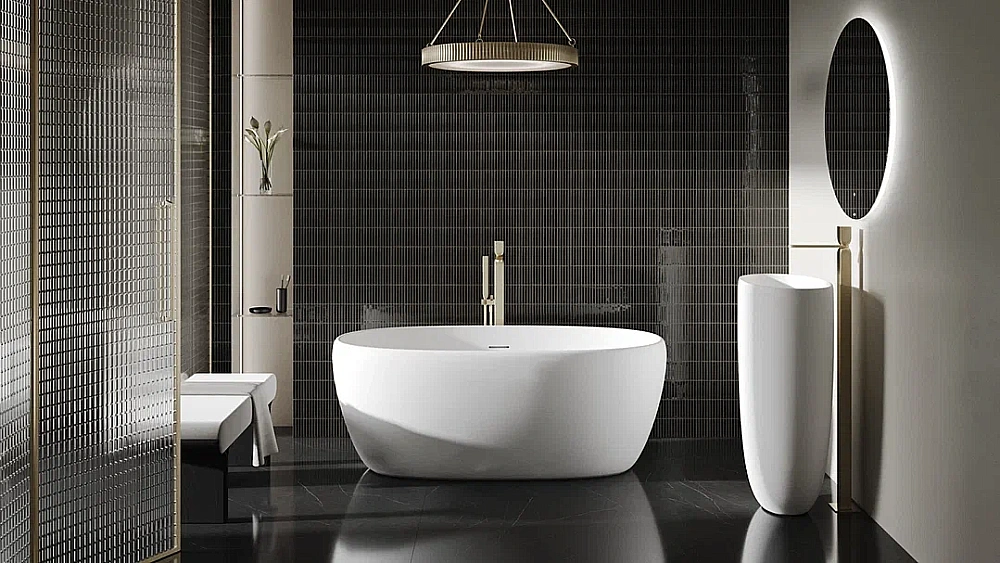 Ванна Salini LUCE S-stone 100122M 150x75 белая купить в интернет-магазине Sanbest