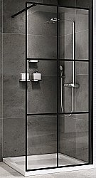 Душевое ограждение ABBER Immer Offen AG62100B8 100 стекло прозрачное/профиль черный купить в интернет-магазине Sanbest