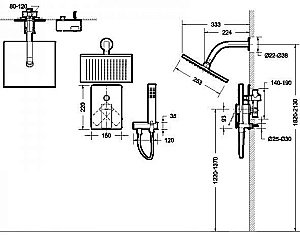 Душевая система Bravat PHILLIS F856101C-B-ENG купить в интернет-магазине сантехники Sanbest
