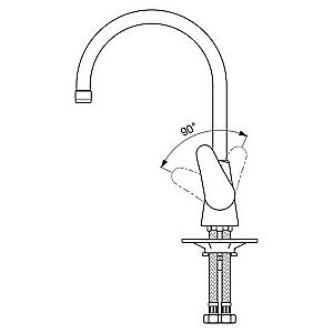 Смеситель для кухни Vidima Orion BA365AA купить в интернет-магазине сантехники Sanbest