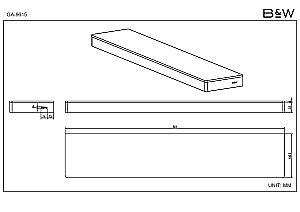 Полка Black&White Gravity GA-9615GM купить в интернет-магазине сантехники Sanbest