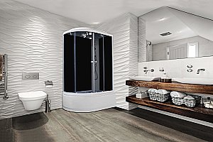 Душевая кабина Parly Classic EC1221L, левая, асимметричный поддон, высота 42 см купить в интернет-магазине Sanbest