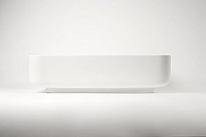 Раковина накладная Montebianco LORETO LUNGO 12017 белая матовая купить в интернет-магазине Sanbest