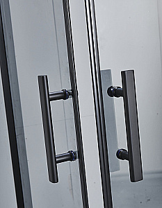 Душевой уголок Timo Imwei 90х90 YL-9002B стекло прозрачное/профиль черный матовый купить в интернет-магазине Sanbest