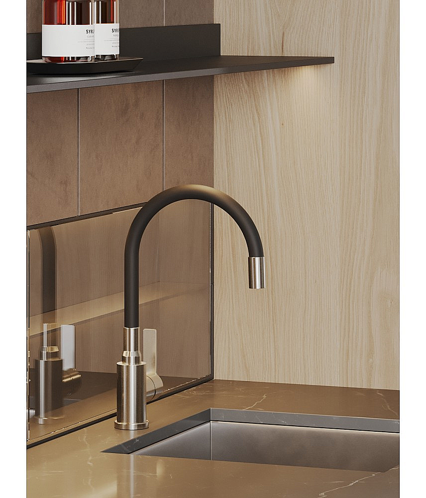 Смеситель для кухни Agger Easy A3100522 сатин матовый купить в интернет-магазине сантехники Sanbest