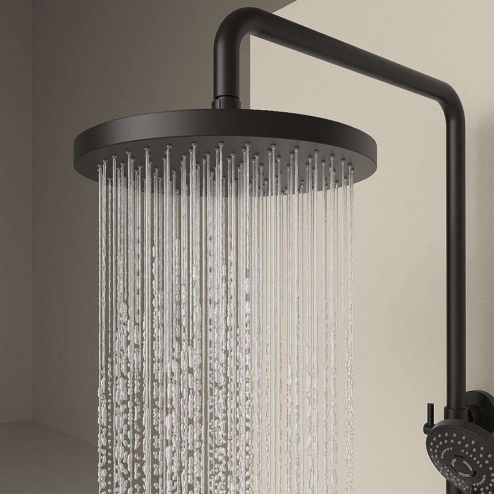 Душевая система Sancos Teo SC11002MB черный матовый купить в интернет-магазине сантехники Sanbest