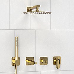 Душевая система WasserKRAFT Neckar 2100 SET2842 золото купить в интернет-магазине сантехники Sanbest