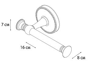 Держатель туалетной бумаги FIXSEN ADELE FX-55010A купить в интернет-магазине сантехники Sanbest