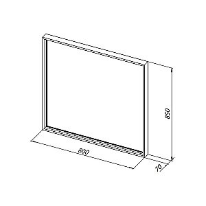 Зеркало Allen Brau LIBERTY 1.330014.60 80 медь в ванную от интернет-магазине сантехники Sanbest
