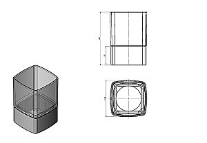 Стакан Langberger Alster 11313A-BP купить в интернет-магазине сантехники Sanbest