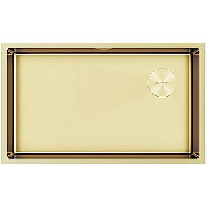 Кухонная мойка Paulmark Next-Skew 74 PM887444-LG светлое золото купить в интернет-магазине сантехники Sanbest