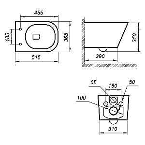 Унитаз Art&Max MAXIMA AM010CHR/AM2032SC белый, с крышкой микролифт, безободковый купить в интернет-магазине Sanbest