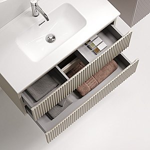 Тумба с раковиной Sancos Snob R SNR80/39CE/CN7026 Beige Soft для ванной в интернет-магазине Sanbest