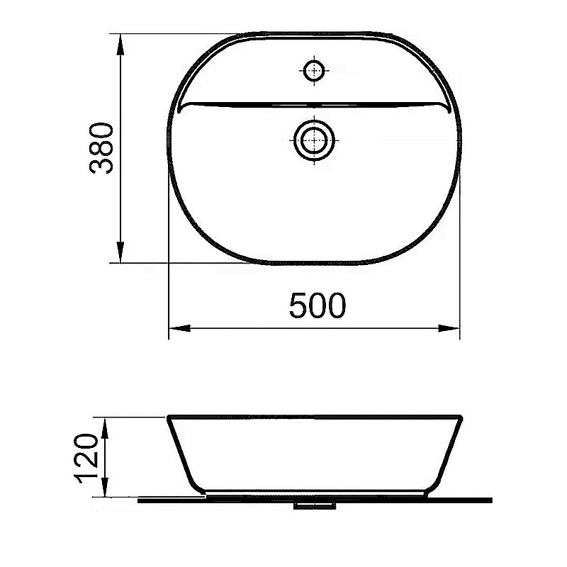 Раковина Azario 50 AZ-2202 SP белая купить в интернет-магазине Sanbest