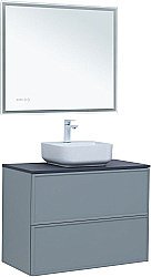 Тумба с раковиной Aquanet Арт 90 мисти грин для ванной в интернет-магазине Sanbest