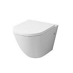 Унитаз подвесной Grossman GR-4411 безободковый, с крышкой микролифт, белый глянцевый купить в интернет-магазине Sanbest