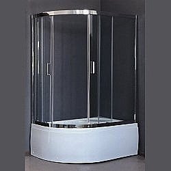 Душевой уголок Royal Bath RB8120BK-T-CH-R 120х80 прозрачный правый купить в интернет-магазине сантехники Sanbest